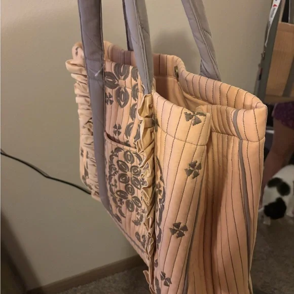 Llani x Anthropologie Embroidered Tote – Neutral – One Size - Picture 4 of 8